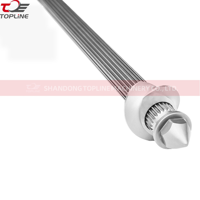 Screw Core Shaft For Puffed Food Screw Extruder Spare Parts