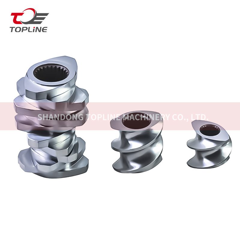 Extruder Part For Twin Screw Extruder Screw Element In Screw Barrel