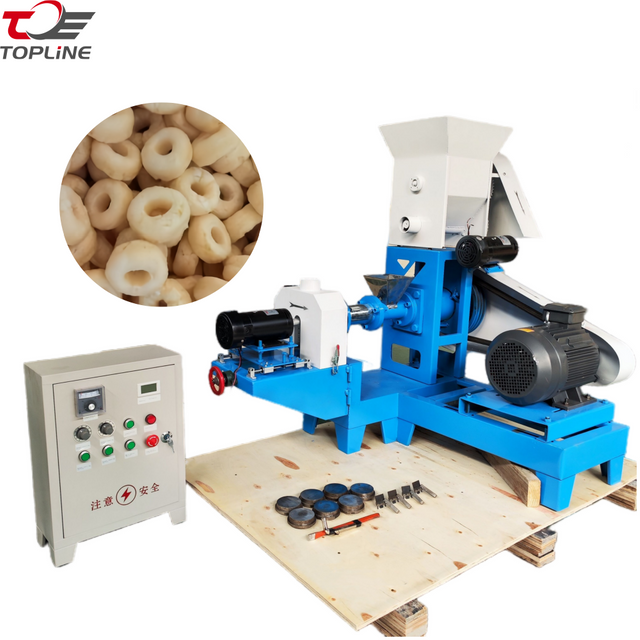 Single Screw Corn Puff Food Extruder 