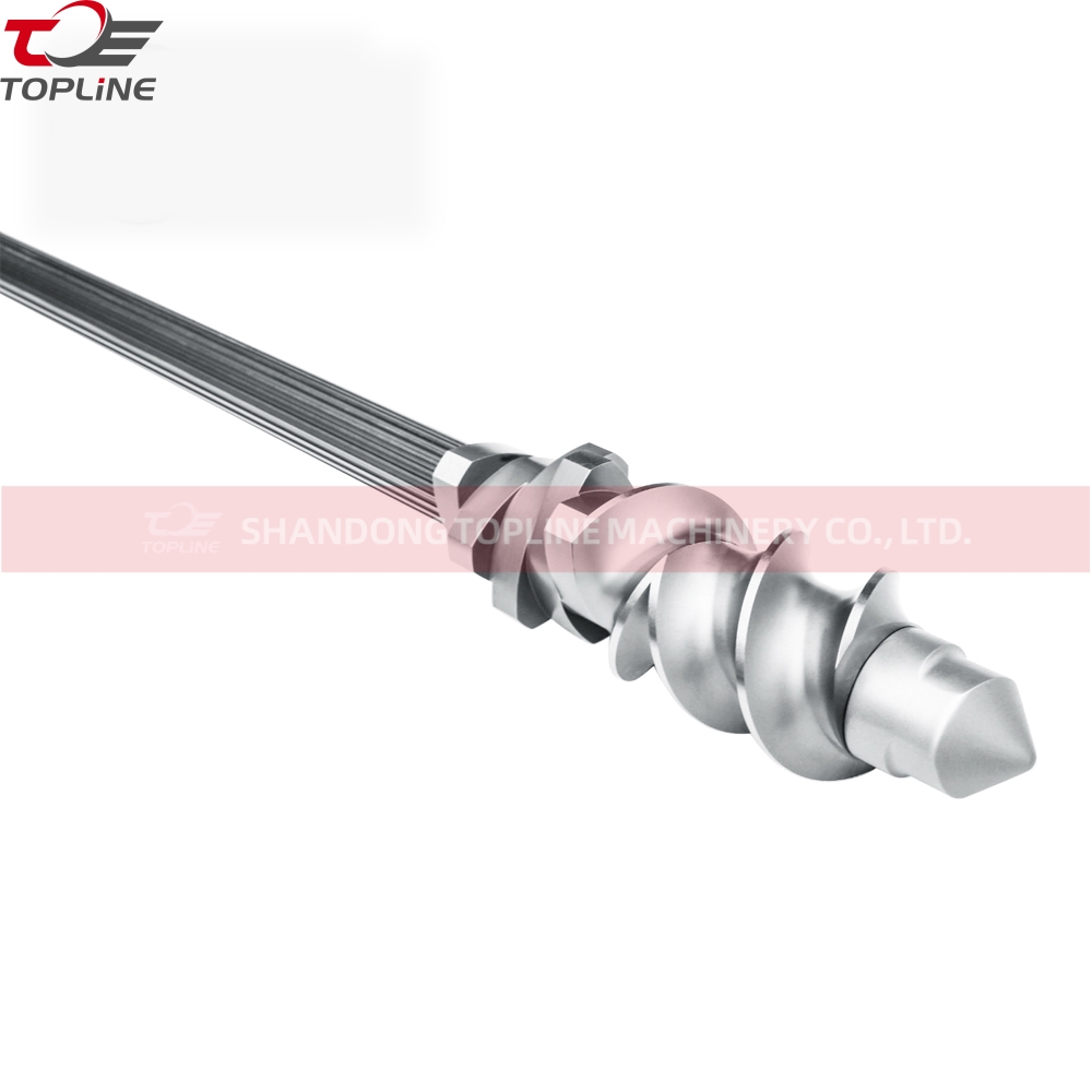 Screw Core Shaft For Puffed Food Screw Extruder Spare Parts