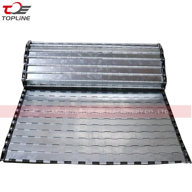 Production Line Flat Top Chain Plate Conveyor Belt / Heavy Load Stainless Steel Carbon Steel Chain Plate Link Conveyor Belt