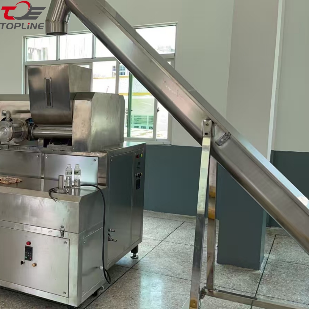 Automatic Fried Shrimp Chips Making Machine Puff Cracker Extruder Production Line